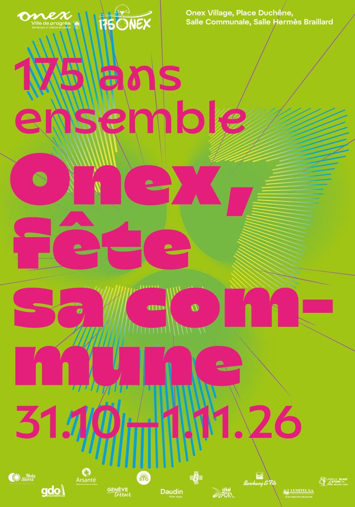 Affiche Onex fête sa commune - 31.10-01.11.26