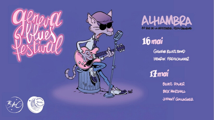 Illustration de Zep d'un chat habillé en humain qui joue de la guitare