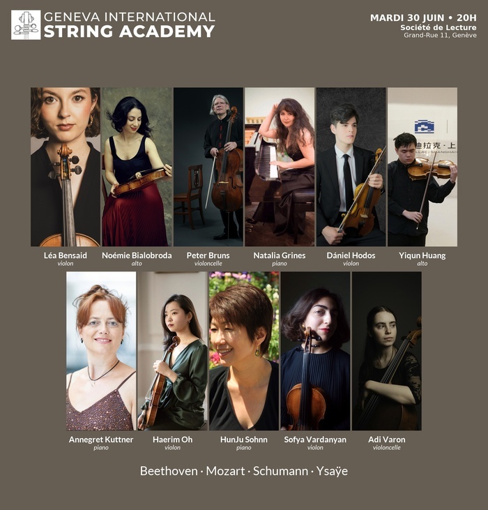 Affiche concert Geneva International String Academy