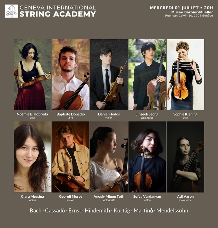 Affiche concert Geneva International String Academy