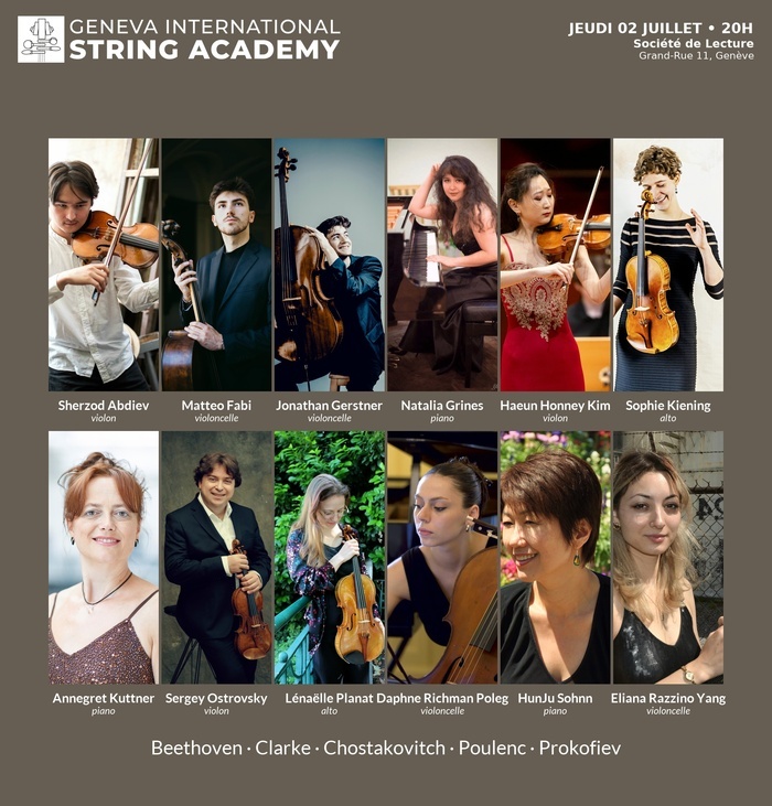 Affiche concert Geneva International String Academy