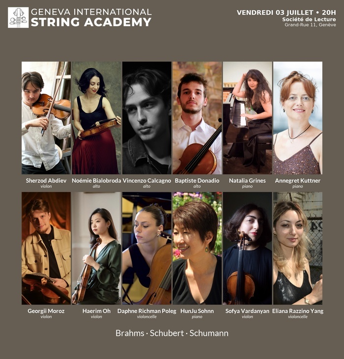 Affiche concert Geneva International String Academy