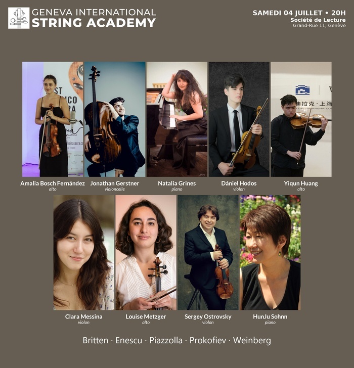 Affiche concert Geneva International String Academy