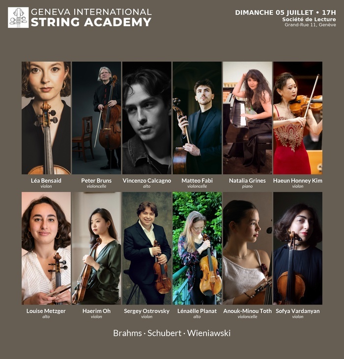 Affiche concert Geneva International String Academy