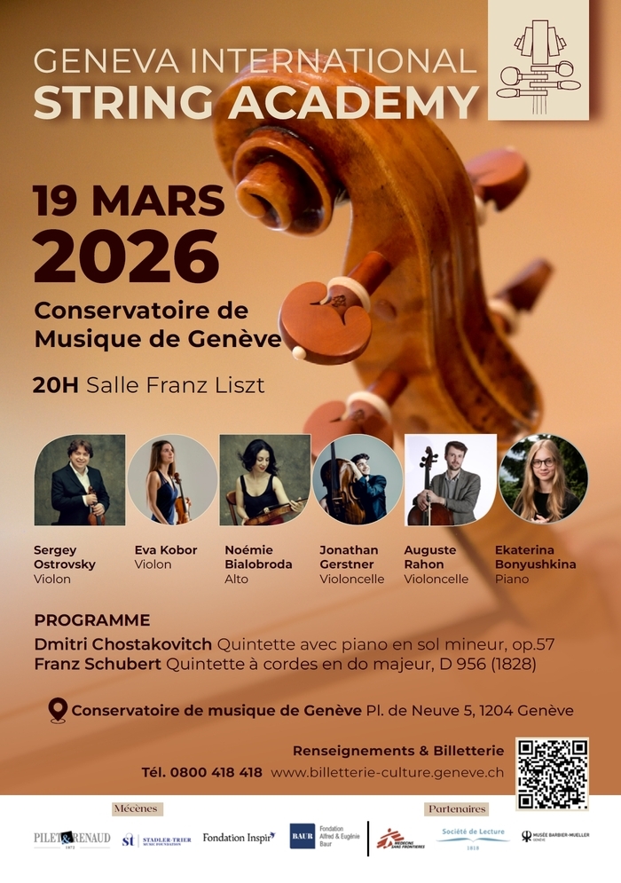 Affiche concert Geneva International String Academy