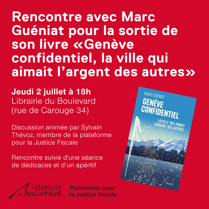 Rencontre avec Marc Guéniat autour de son livre "Genève confidentiel"