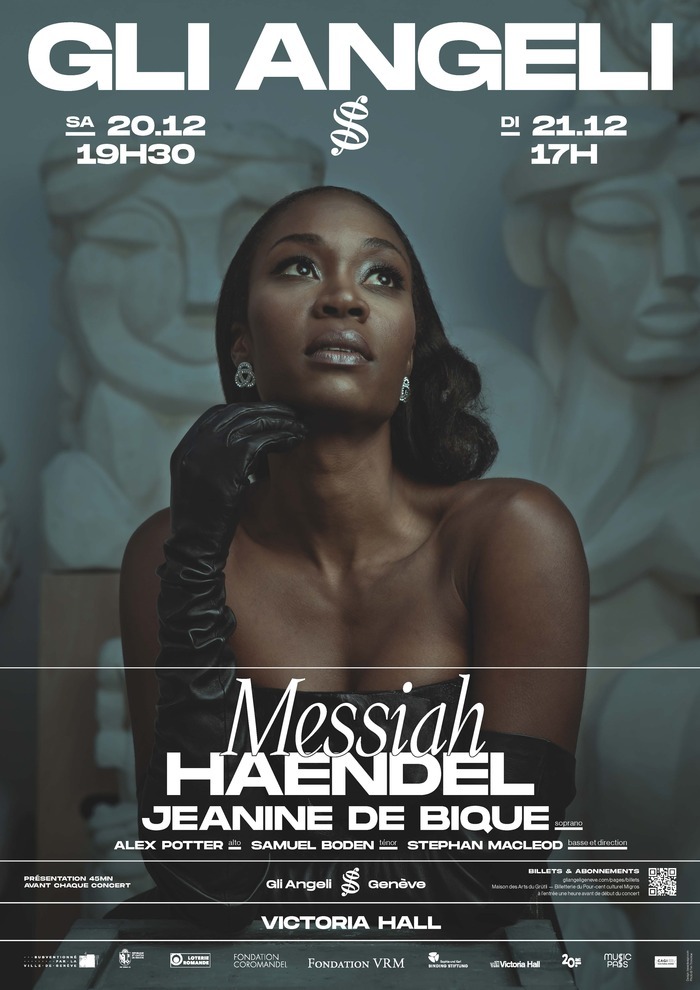 Affiche de la soirée avec la soliste Jeanine de Bique