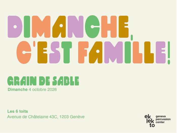 Dimanche c'est famille !