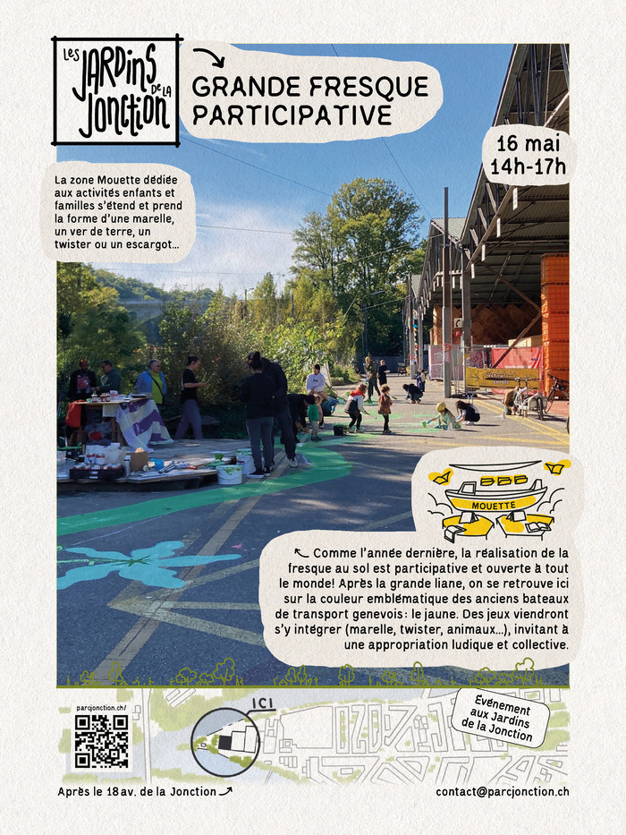 Photo de la fresque liane verte réalisée l'année dernière