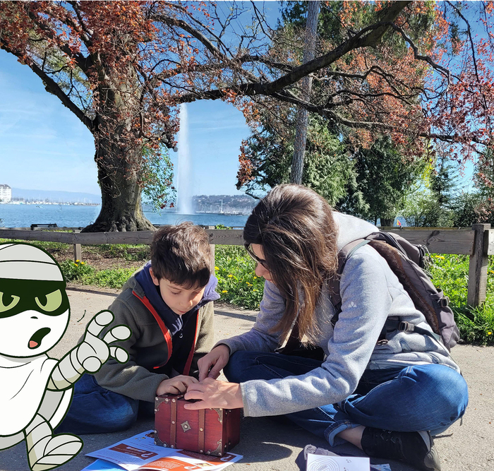 Léman Expériences Chasse aux bonbons au jardin anglais