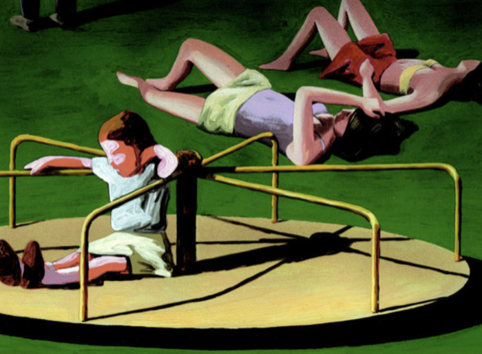 image du film 78 Tours peinture d'un tourniquet dans un parc