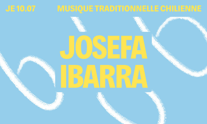 Sur fond bleu, le titre est écrit en gras et en jaune