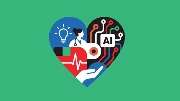 logo en format de coeur et plusieurs icones liées à la santé