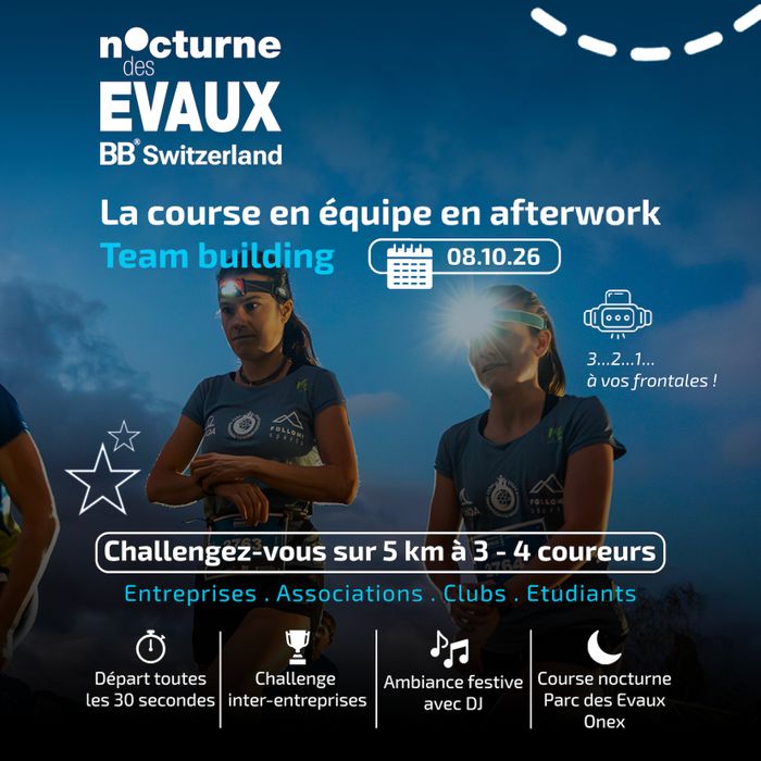 Nocturne des Evaux - la course en équipe en afterwork team building