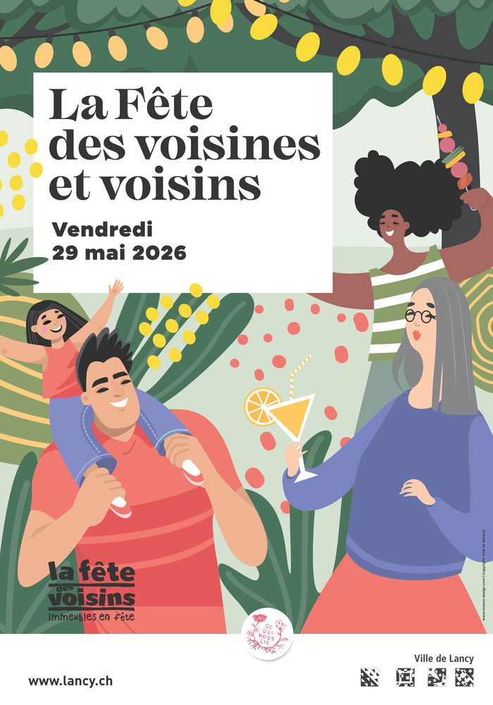 Affiche fêtes des voisines et voisins
