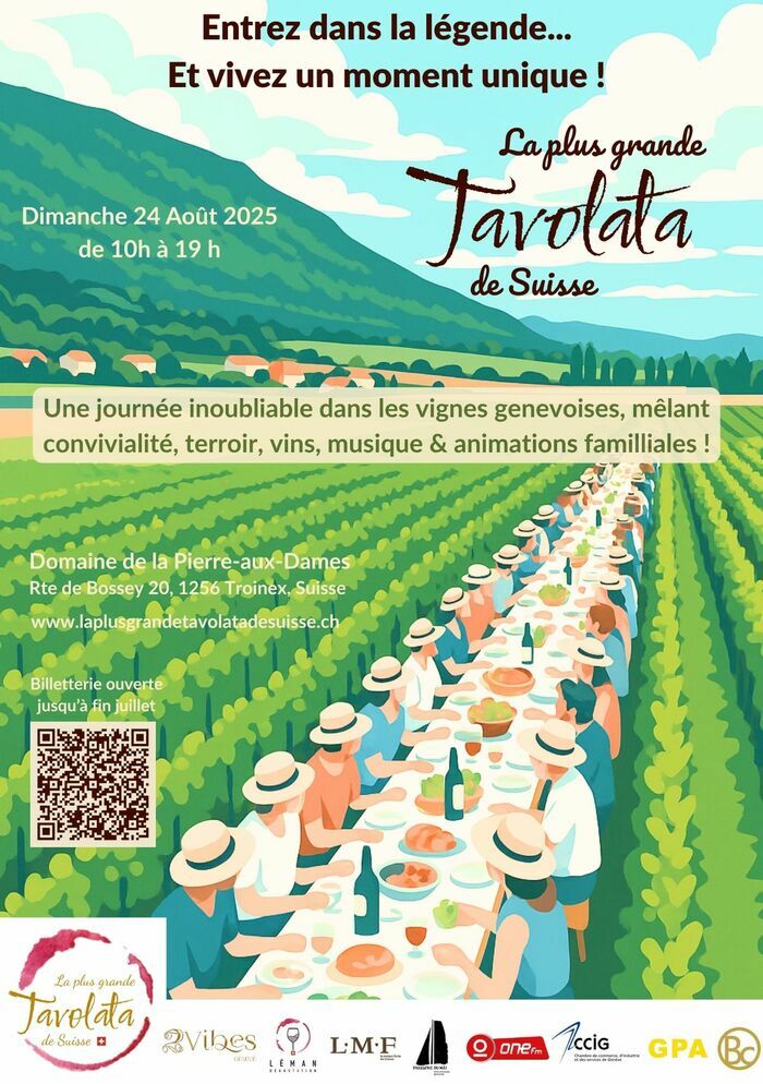 Agence 2Vibes Tavolata dans les vignes genevoises