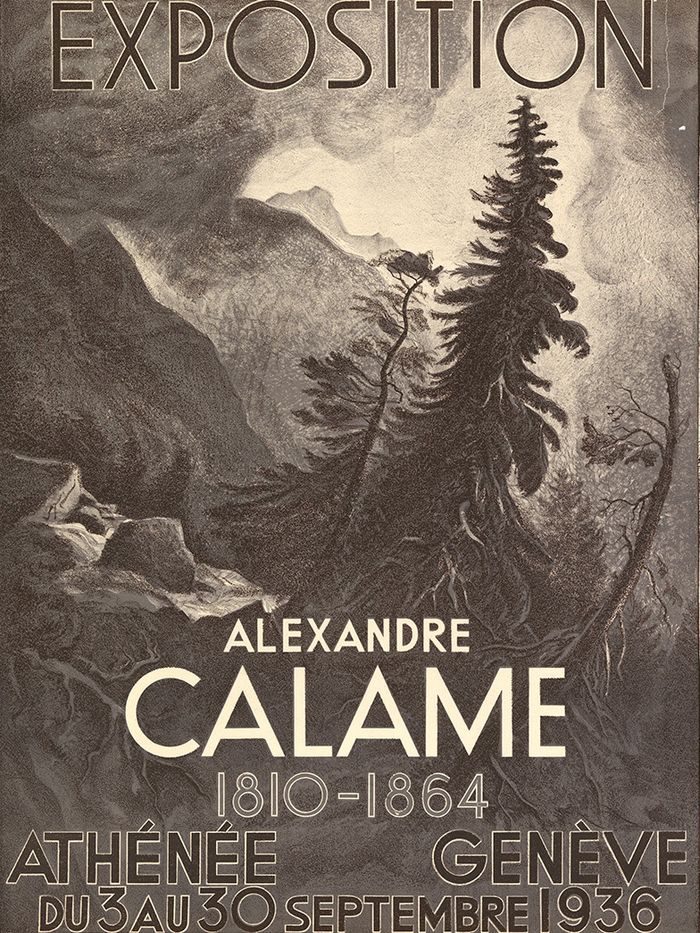 Exposition Alexandre Calame. Athénée, Genève, 1936