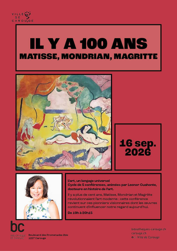 Image d'une peinture de Matisse dans des tons chauds avec des individus nus dans un parc ou une forêt.