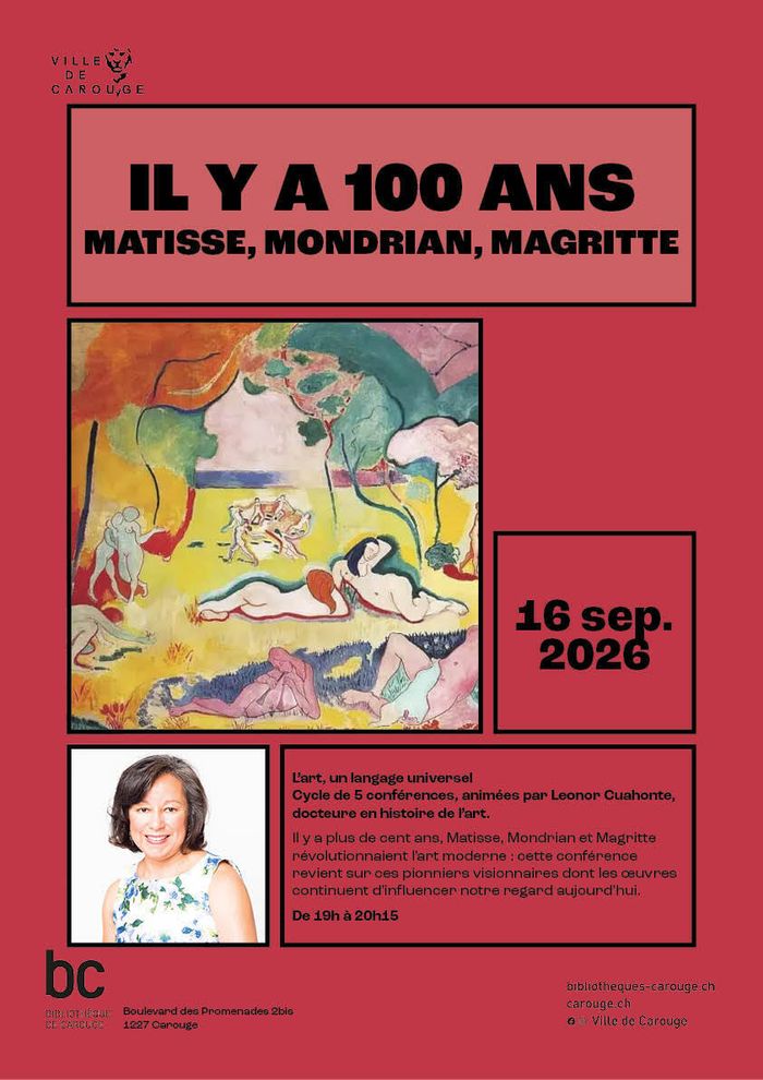Image d'une peinture de Matisse dans des tons chauds avec des individus nus dans un parc ou une forêt.