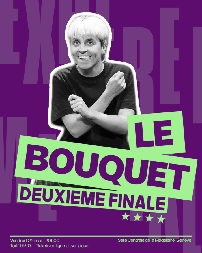 Improvisateurices en action et titre de l'évènement