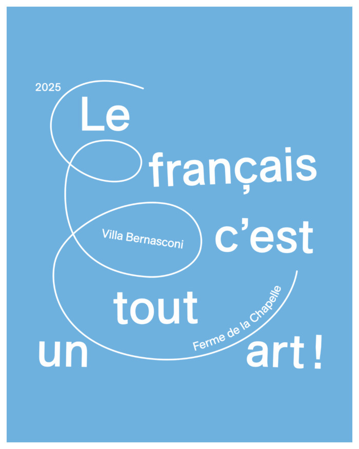 Villa Bernasconi Flyer bleu "le français c'est tout un art"