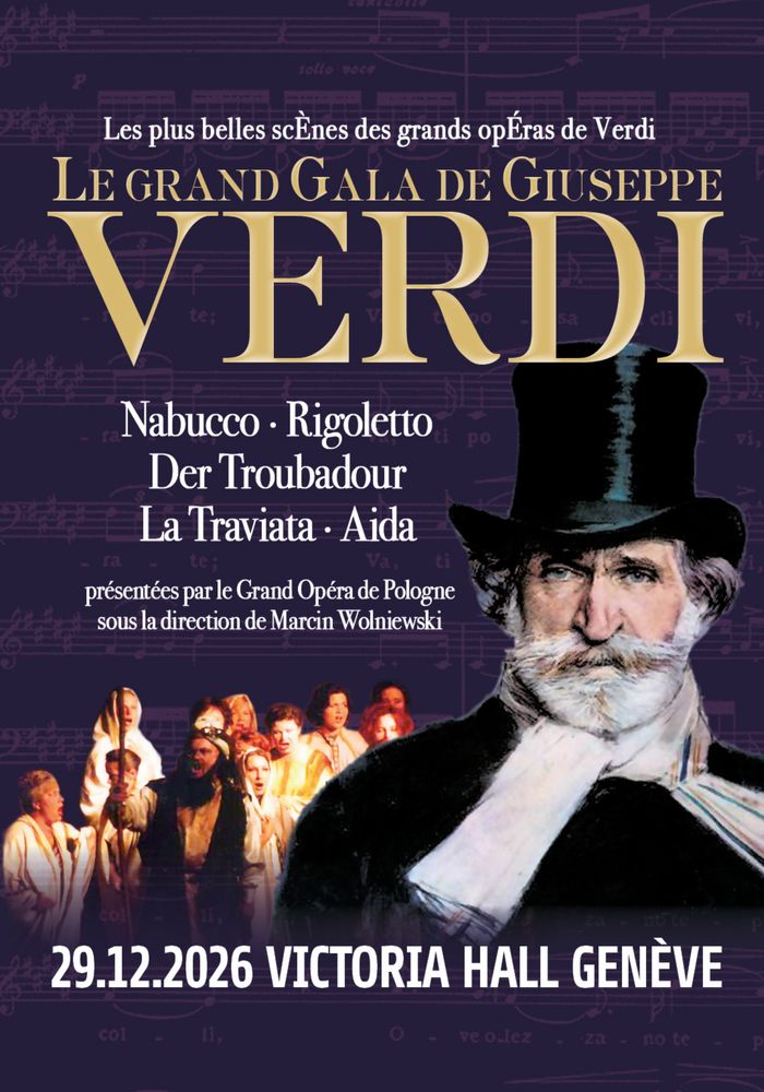 Affiche du gala de Giuseppe Verdi