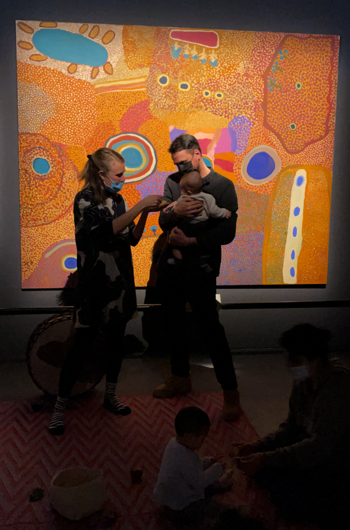 Photo d'un bébé participant à un éveil musical au MEG