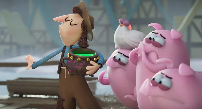 extrait du film d'animation The Swineherd