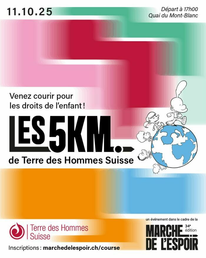 Terre des Hommes Suisse Affiche de la course "Les 5km de Terre des Hommes Suisse"