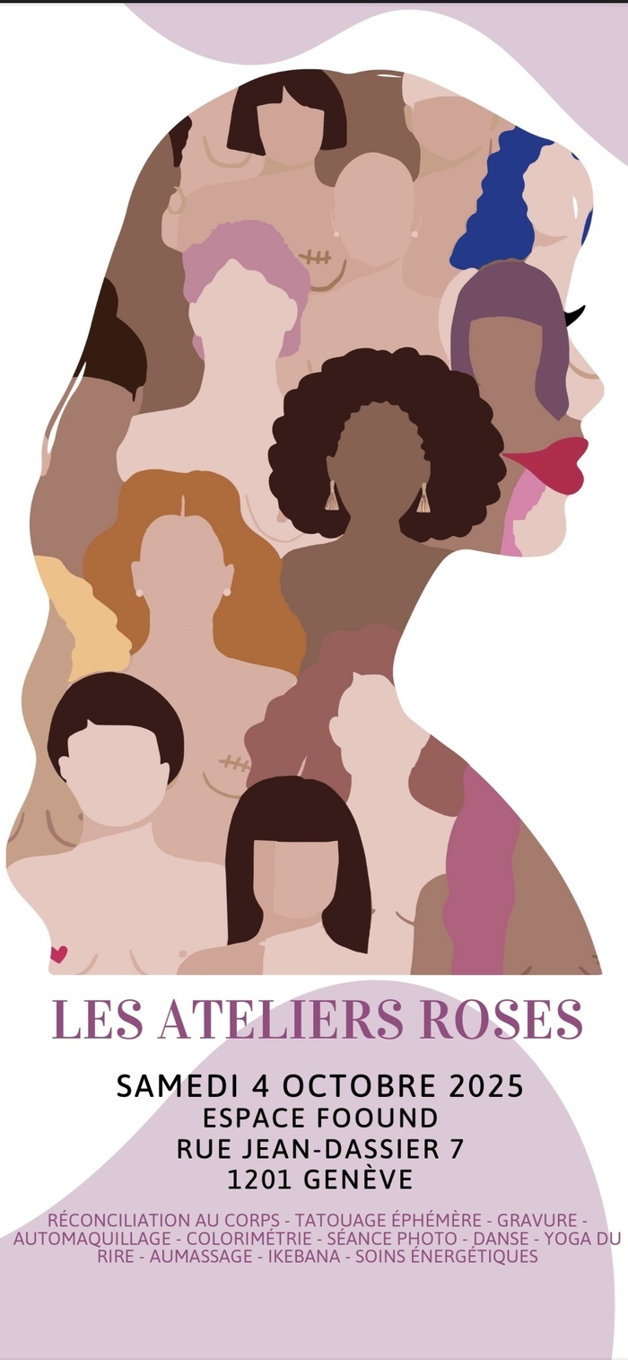 Illustration de femmes dessinées dans une tête de femme qui défini toutes les femmes de tout horizons