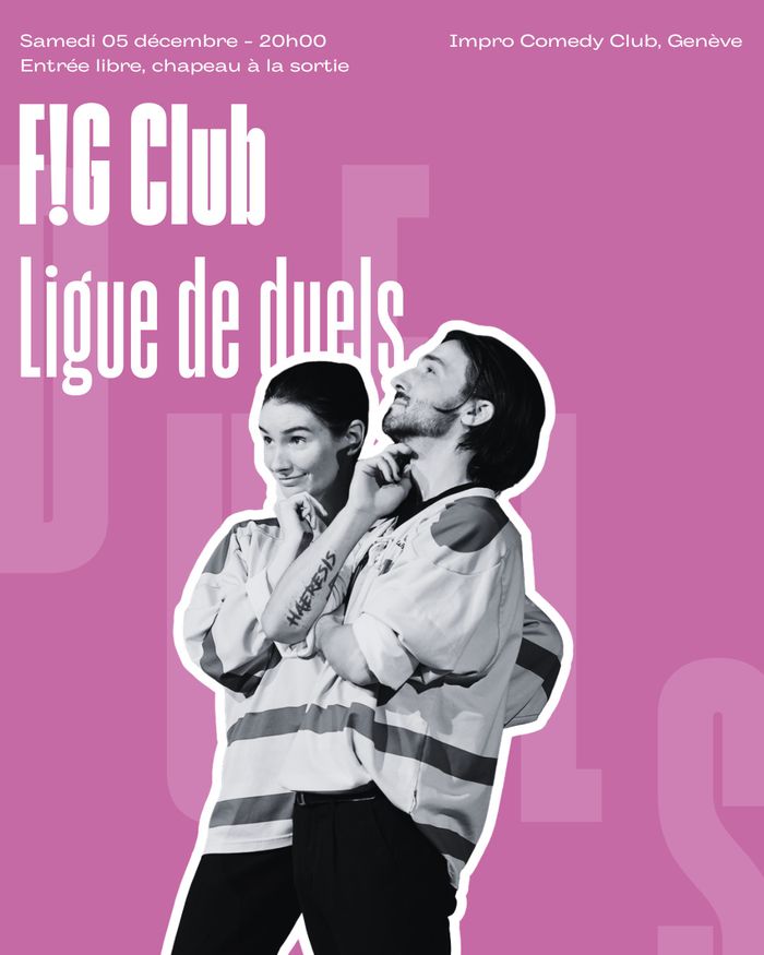 le titre du spectacle avec 2 personnes debout