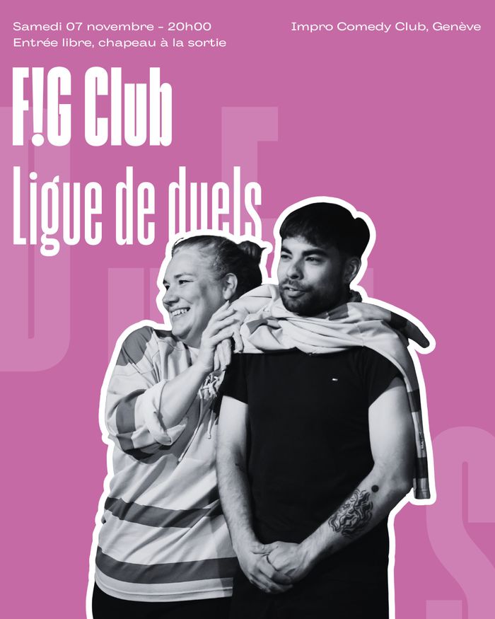 le titre du spectacle avec 2 personnes debout