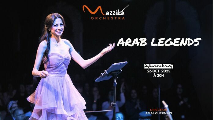 La chanteuse de Mazzika en concert avec l'orchestre
