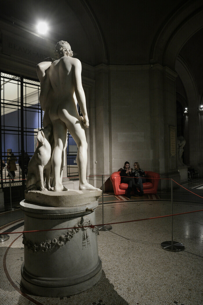 photo de la statue Vénus et Adonis de Canova