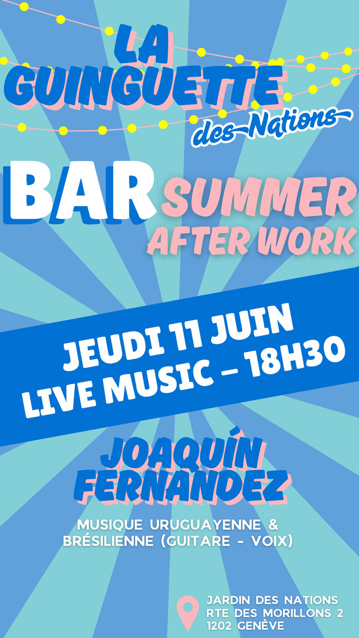 Live Music au Jardin des Nations, jeudi 11 juin dès 18h30