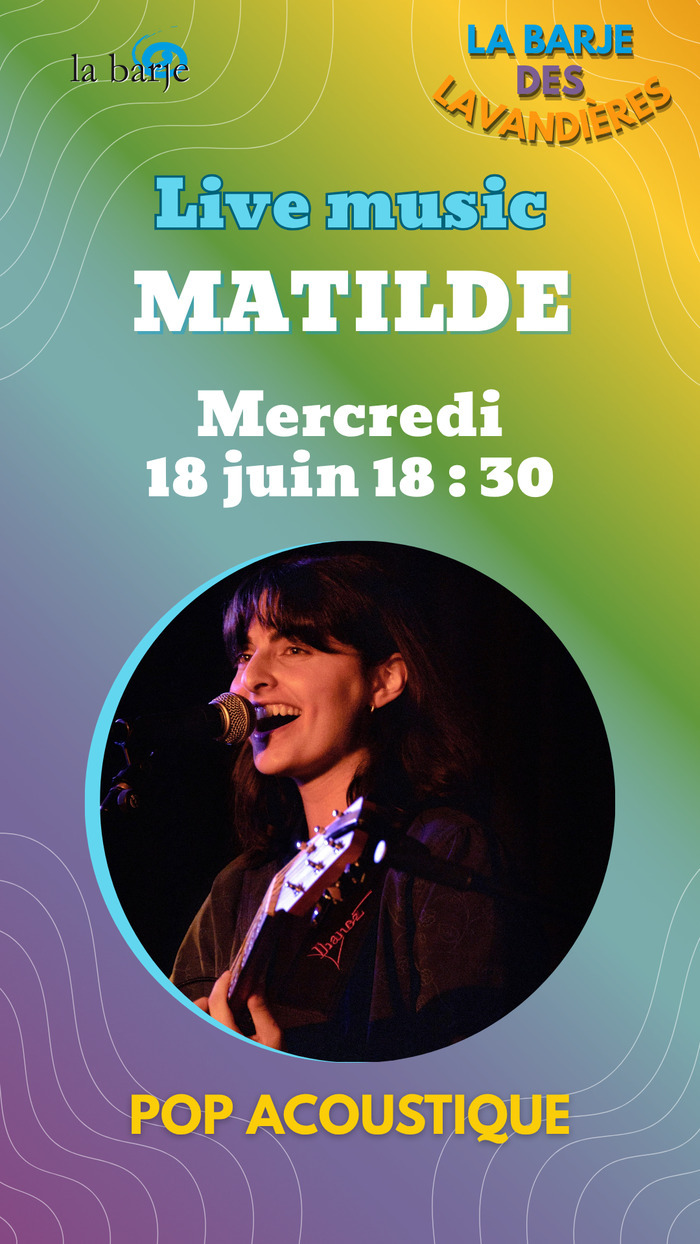 L'association La Barje Affiche du concert live à la Barje des Lavandières