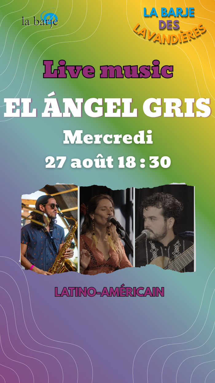 Association La Barje Affiche du live music du mercredi 27 août