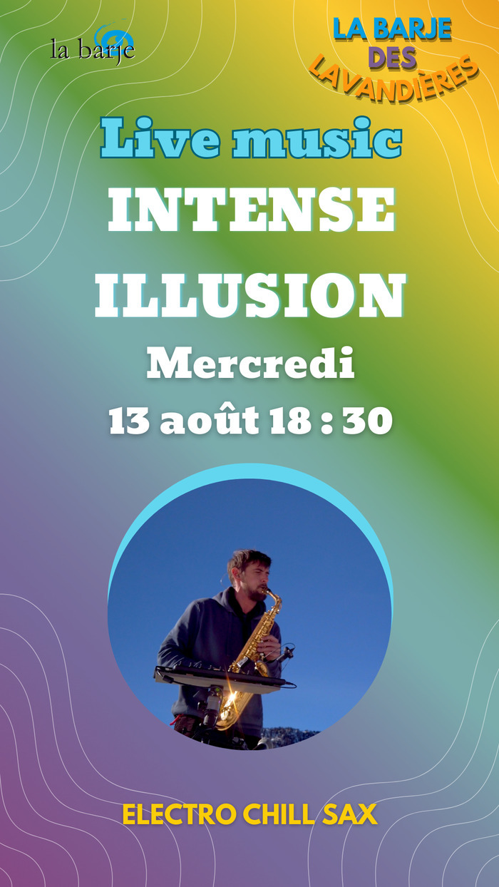 Affiche du live music à la barje avec Julien Perret