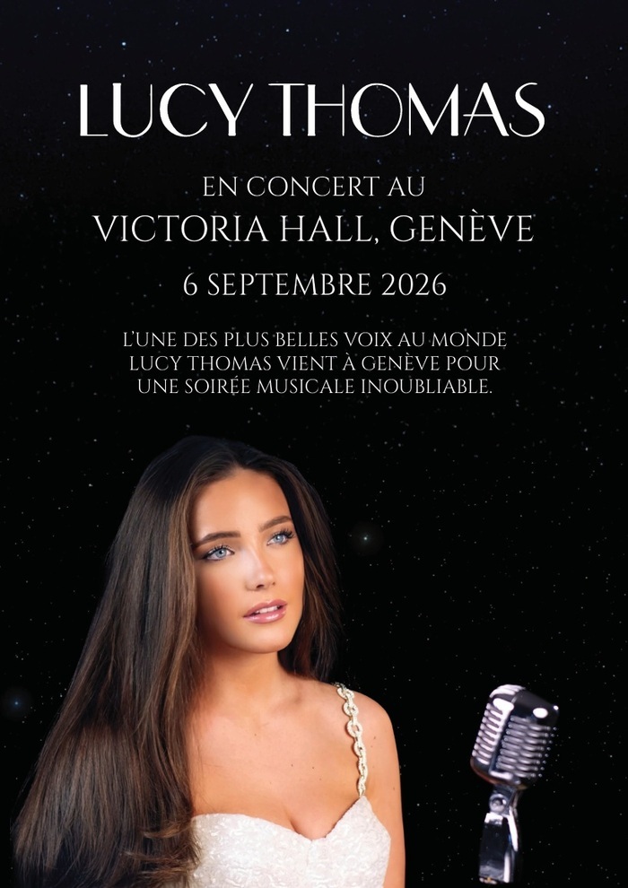 Portrait de Lucy Thomas, flyer du concert