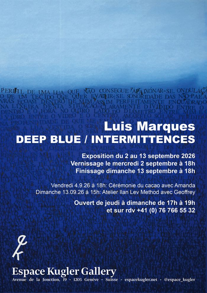 Flyer de l'exposition de Luis Marques