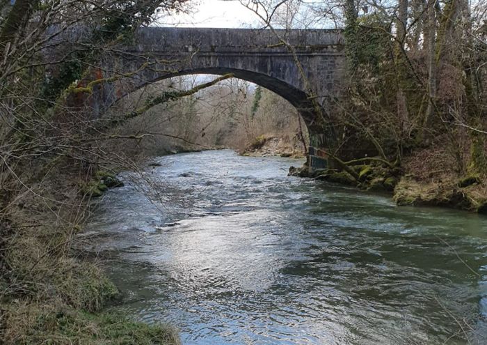 La rivière Allondon que nous longerons en partie lors de notre marche.