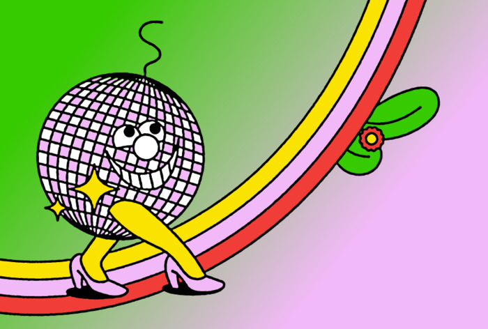 Boule disco qui danse