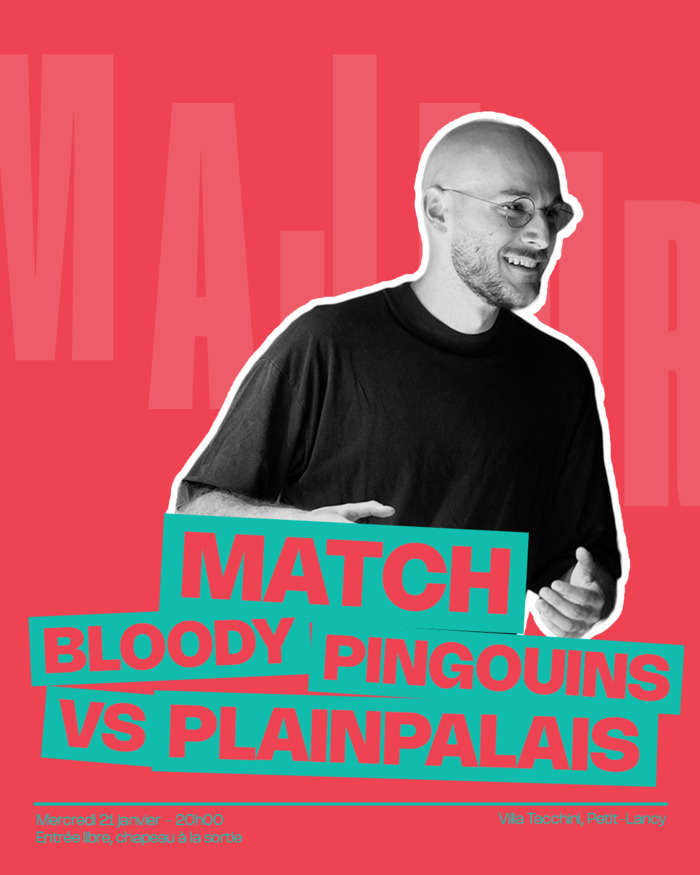 Titre de l'évènement et improvisateur en action