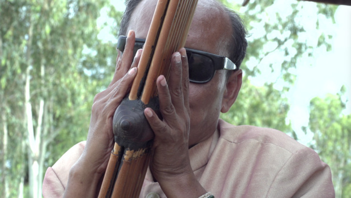 Le musicien avec son instrument