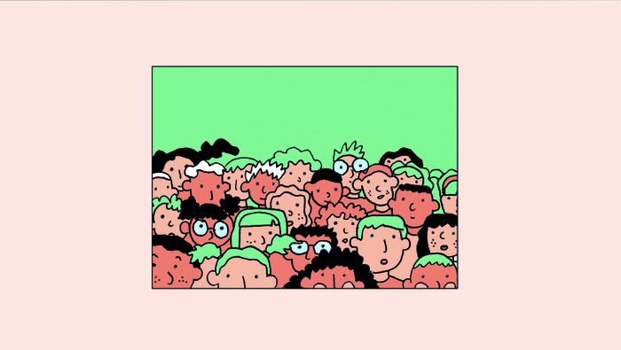 Illustration représentant une multitude d'enfants.