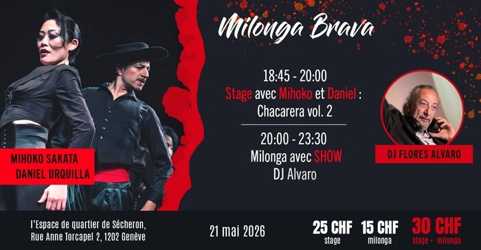 Flyer de l'événement avec les enseignants du cours