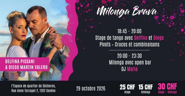 Flyer de l'événement avec les enseignants du cours