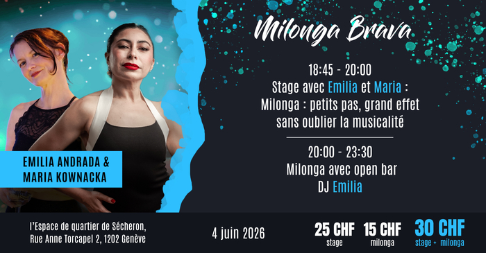 Flyer de l'événement avec les enseignants du cours