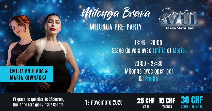 Flyer de l'événement avec les enseignants du cours
