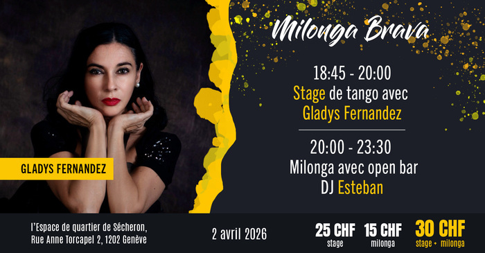 Flyer de l'événement avec les enseignants du cours